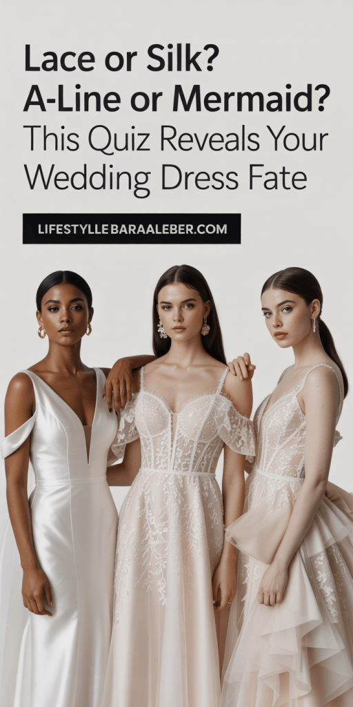 WHAT IS YOUR STYLE? WHAT WEDDING DRESS SUITS YOU? Which wedding dress suits you? Find out based on your personality! TAKE THE TEST