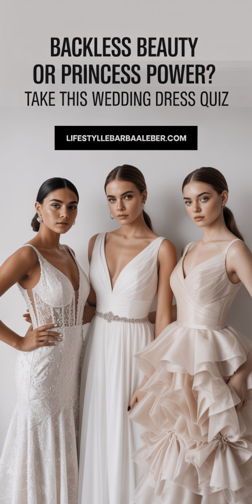 WHAT IS YOUR STYLE? WHAT WEDDING DRESS SUITS YOU? Which wedding dress suits you? Find out based on your personality! TAKE THE TEST