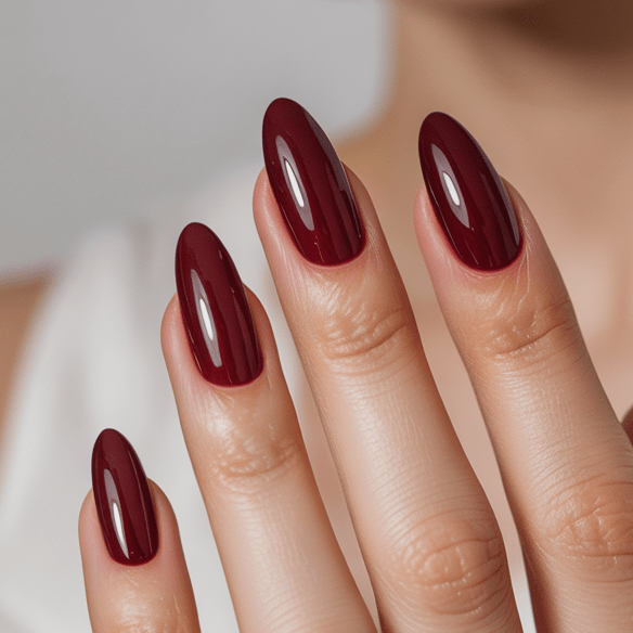 Burgundy Nails
