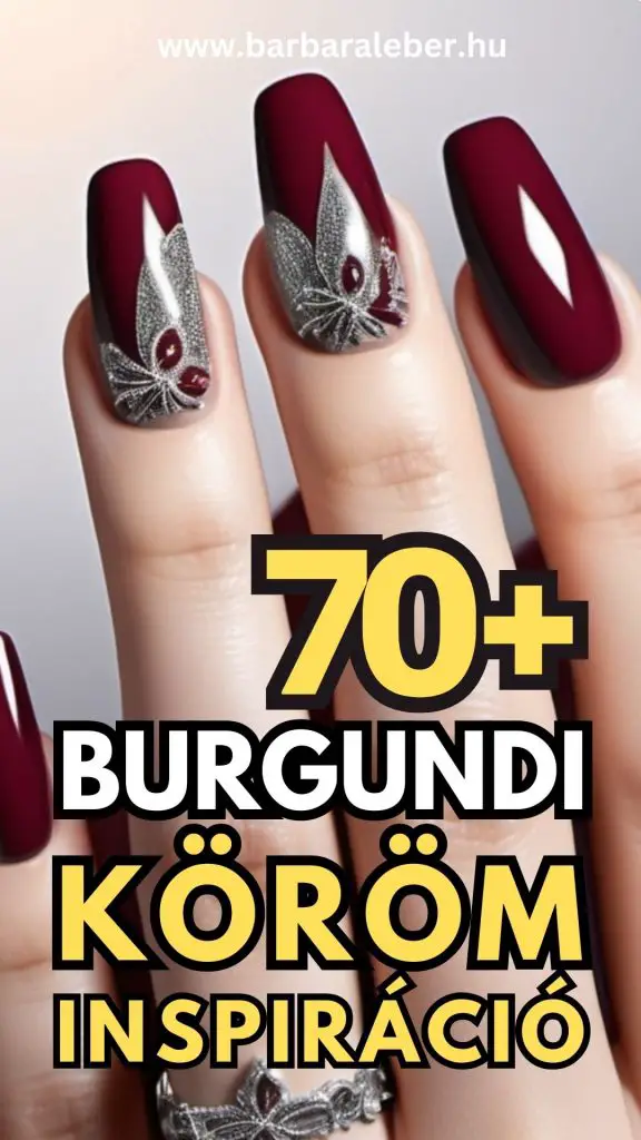 burgundi körmök