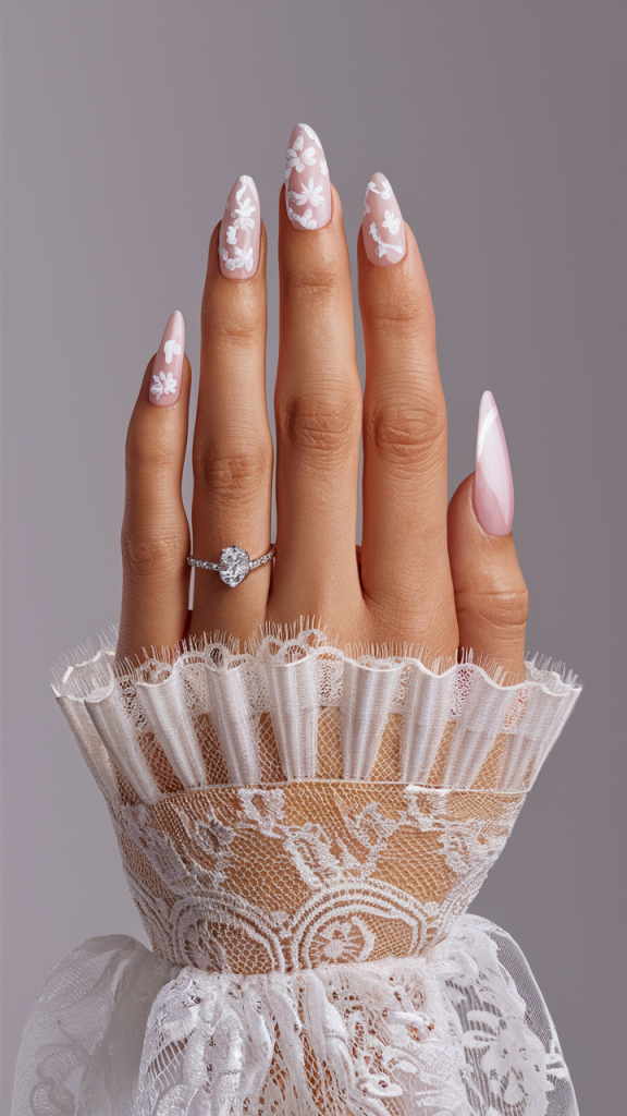 Wedding Nail Inspirations: According to Bridal Dress Styles and Seasons