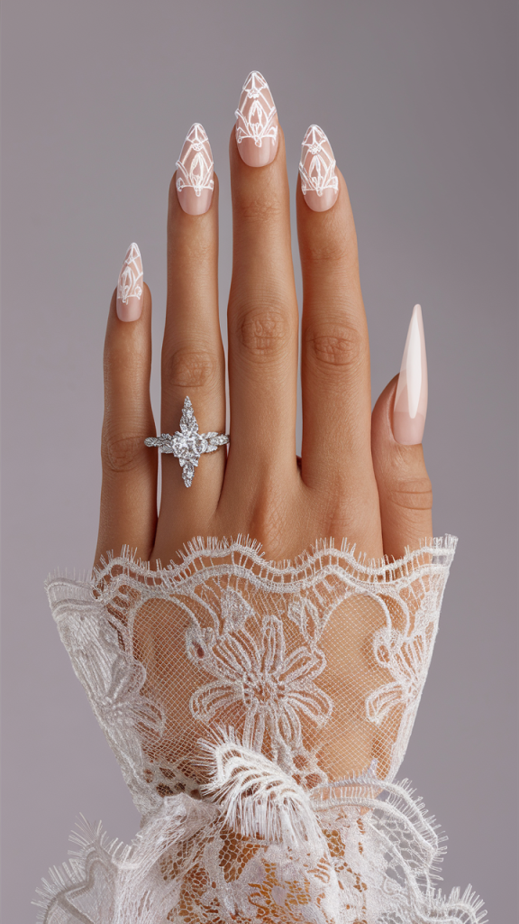 Wedding Nail Inspirations: According to Bridal Dress Styles and Seasons