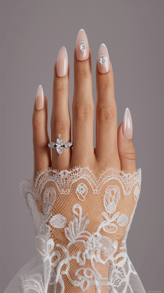 Wedding Nail Inspirations: According to Bridal Dress Styles and Seasons