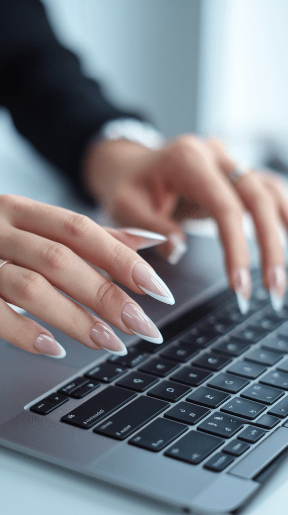 Minimalist manicure ideas: from classic French nails to ombré.