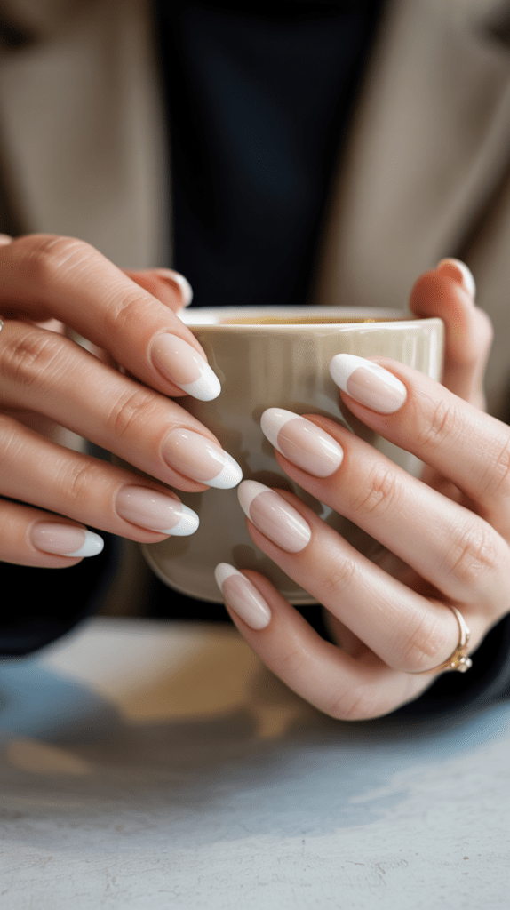 Minimalist manicure ideas: from classic French nails to ombré.