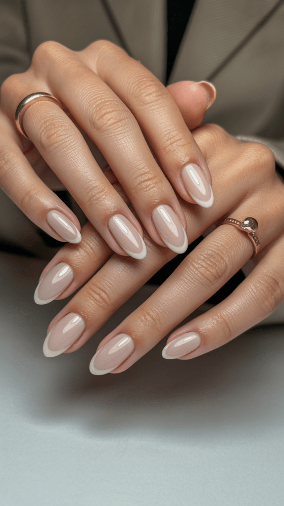 Minimalist manicure ideas: from classic French nails to ombré.