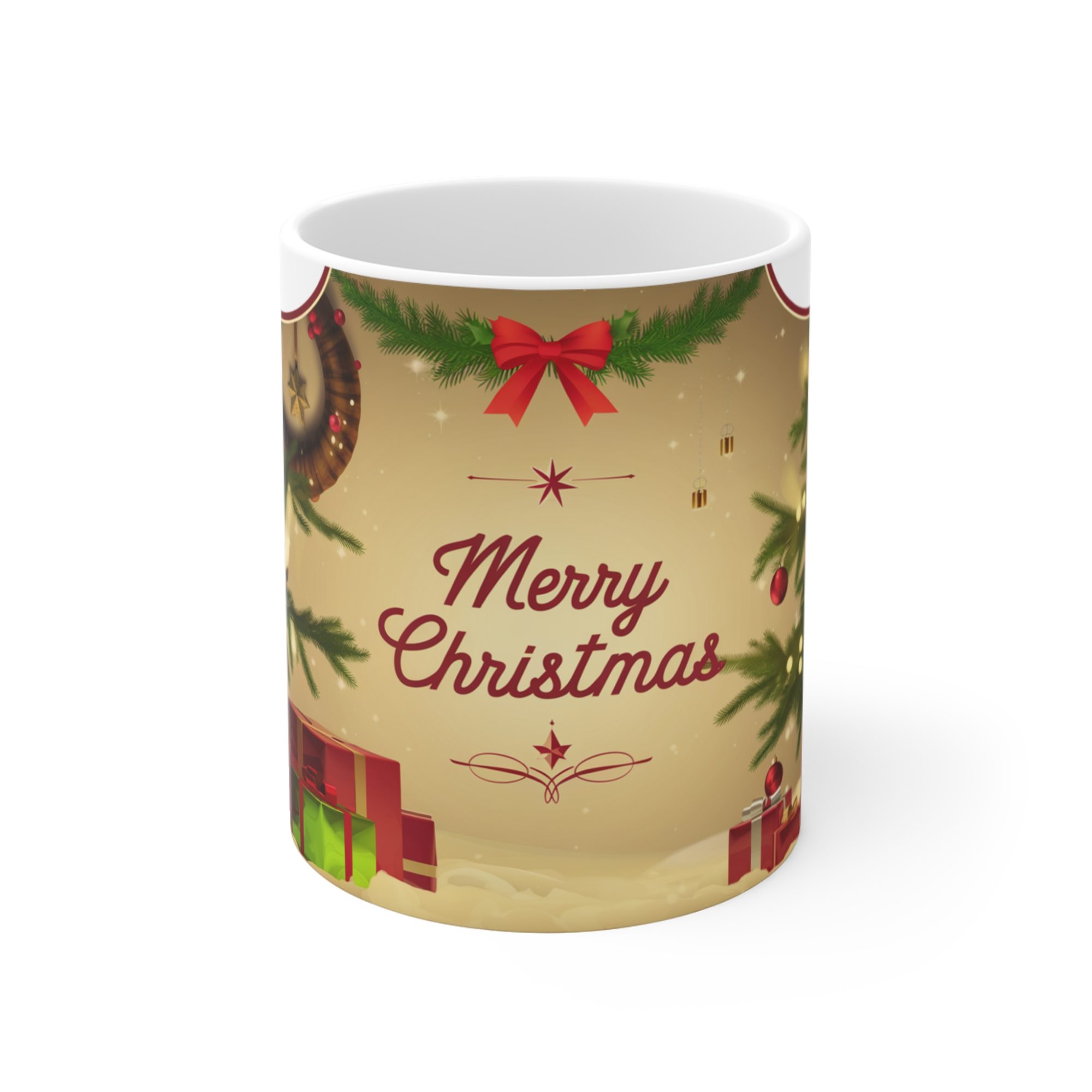 Merry Christmas Mug - Festive Holiday Gift (11oz )