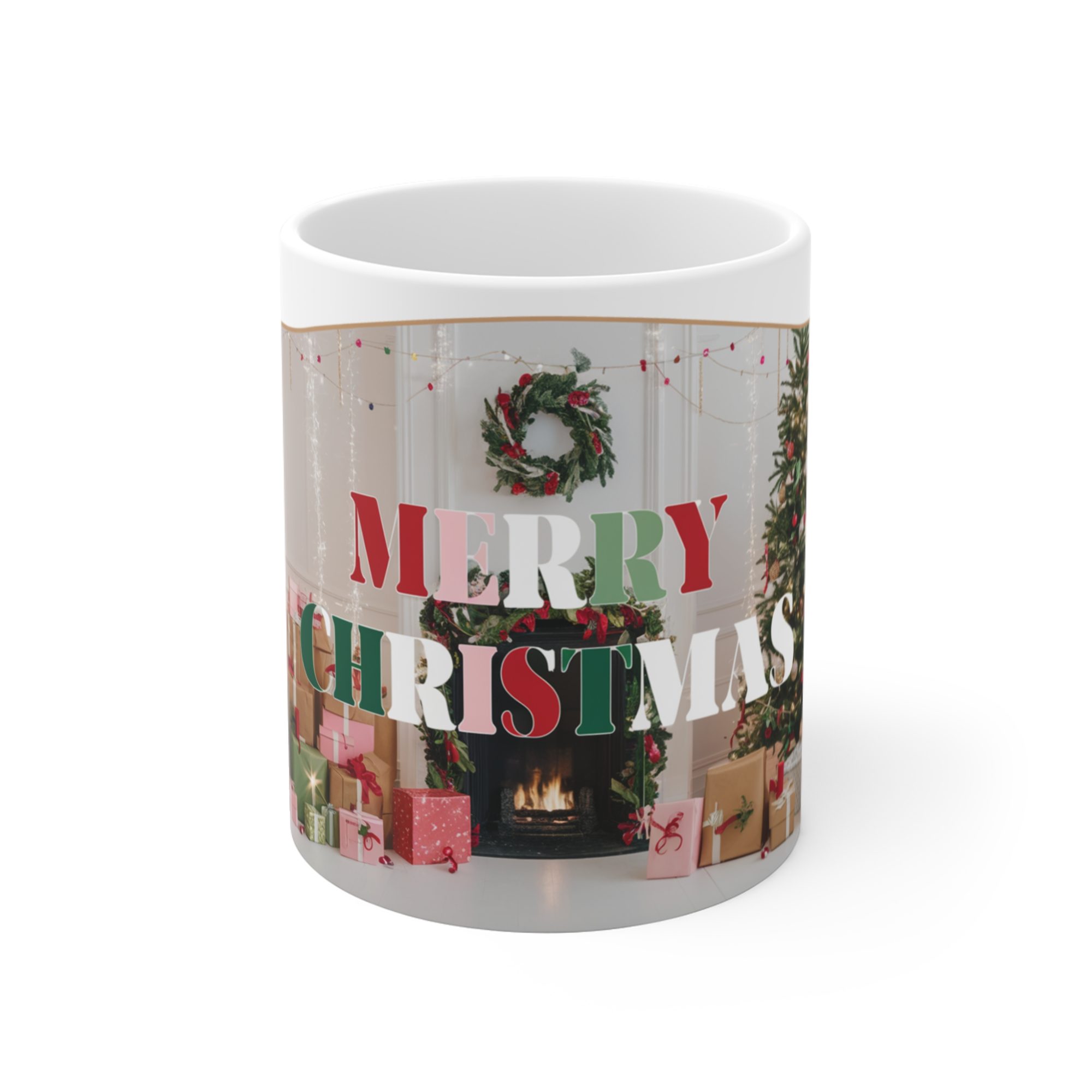 Merry Christmas Mug - Festive Holiday Gift (11oz )