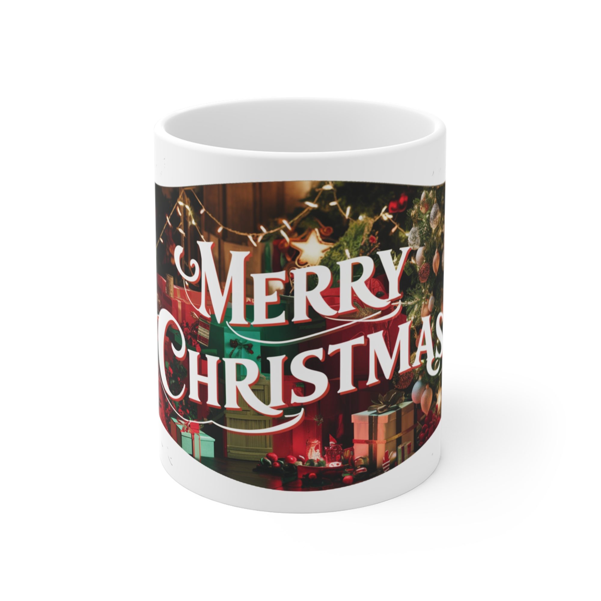 Merry Christmas Mug - Festive Holiday Gift (11oz )