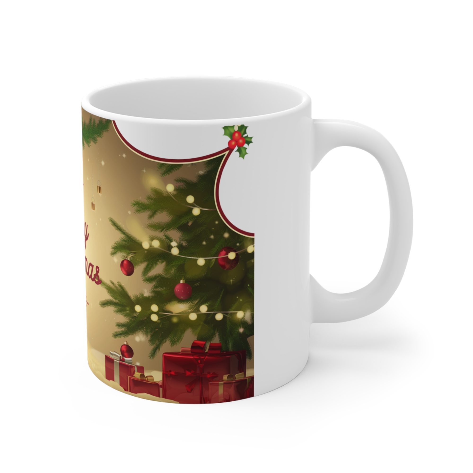 Merry Christmas Mug - Festive Holiday Gift (11oz ) - Image 3