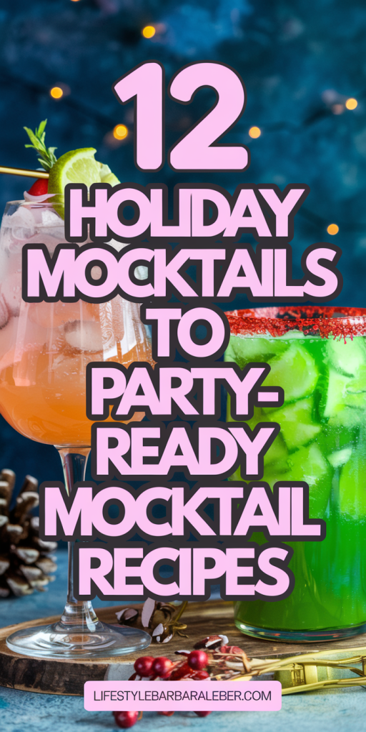Celebrate the season with non-alcoholic cocktails that are anything but boring! From holiday mocktails to party-ready mocktail recipes, this post has everything you need for your next gathering. Try aesthetic mocktails, big batch homemade mocktails, and festive drinks with no alcohol required.