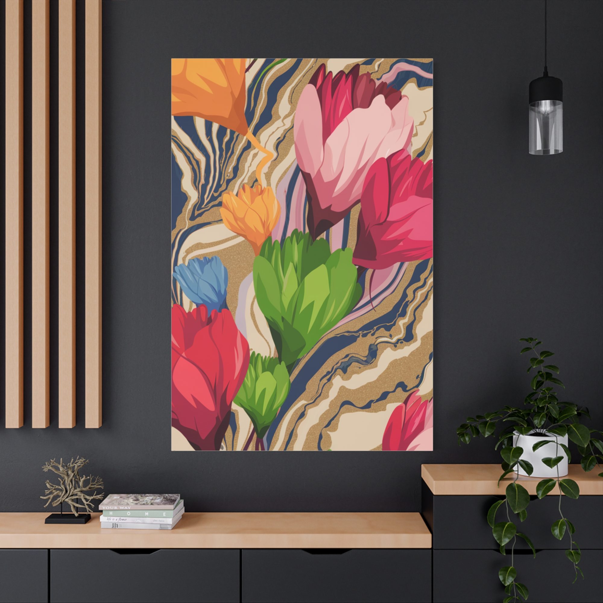 #1012 Modern Abstract Art Canvas Print - Tranquil Decor for Home and Office - Image 28