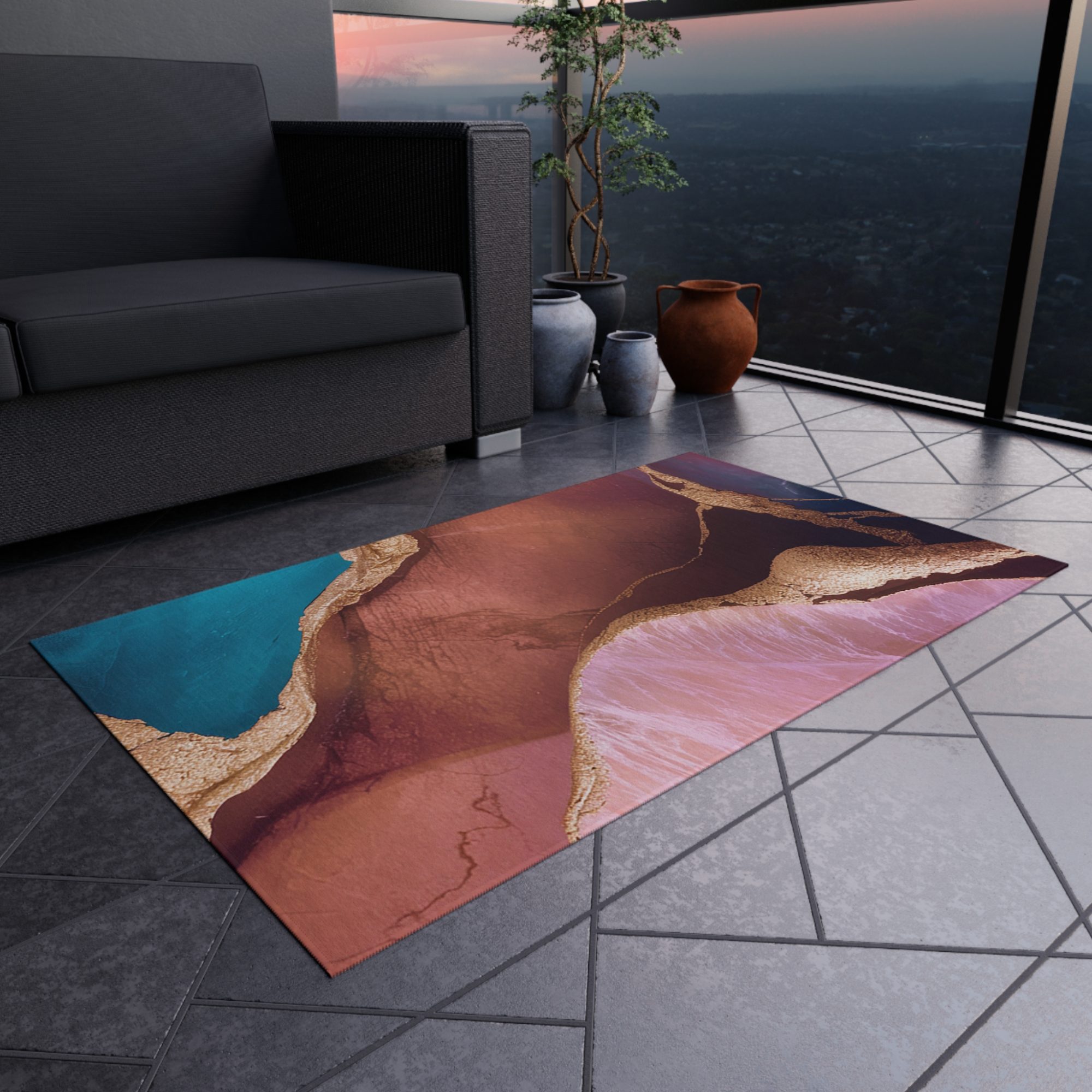 #1007 Elegant Abstract Rug - Stylish HOME Decor - Image 8