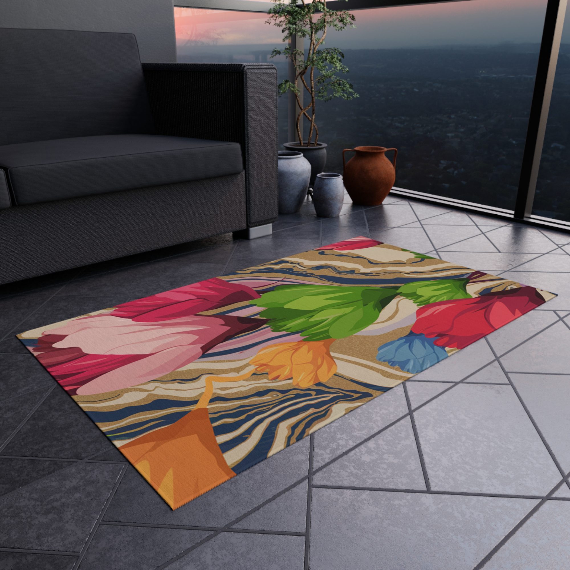 #1012 Elegant Abstract Rug - Stylish Decor - Image 8