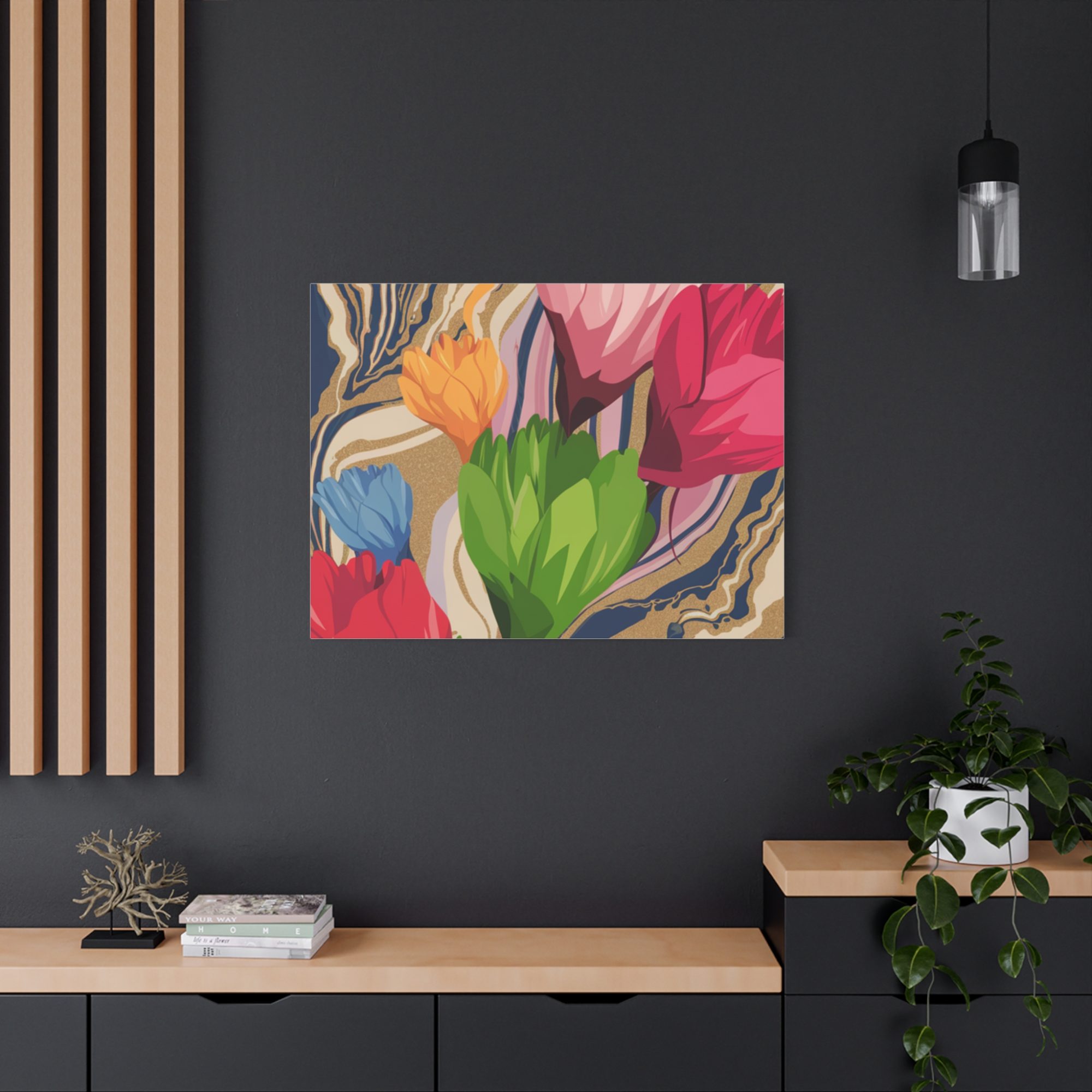 #1012 Modern Abstract Art Canvas Print - Tranquil Decor for Home and Office - Image 12