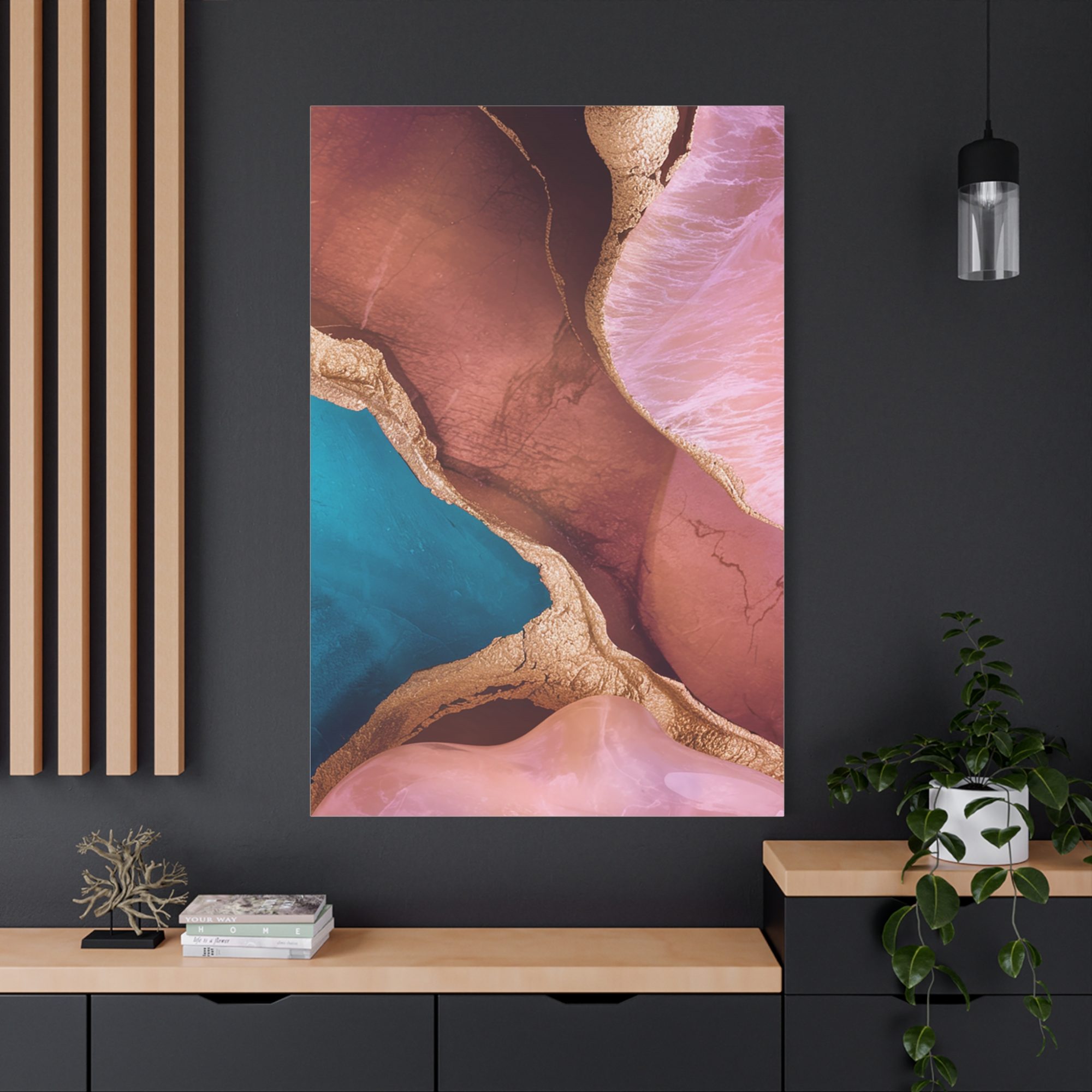 #1007 Modern Abstract Art Canvas Print - Tranquil Decor for Home and Office - Image 12