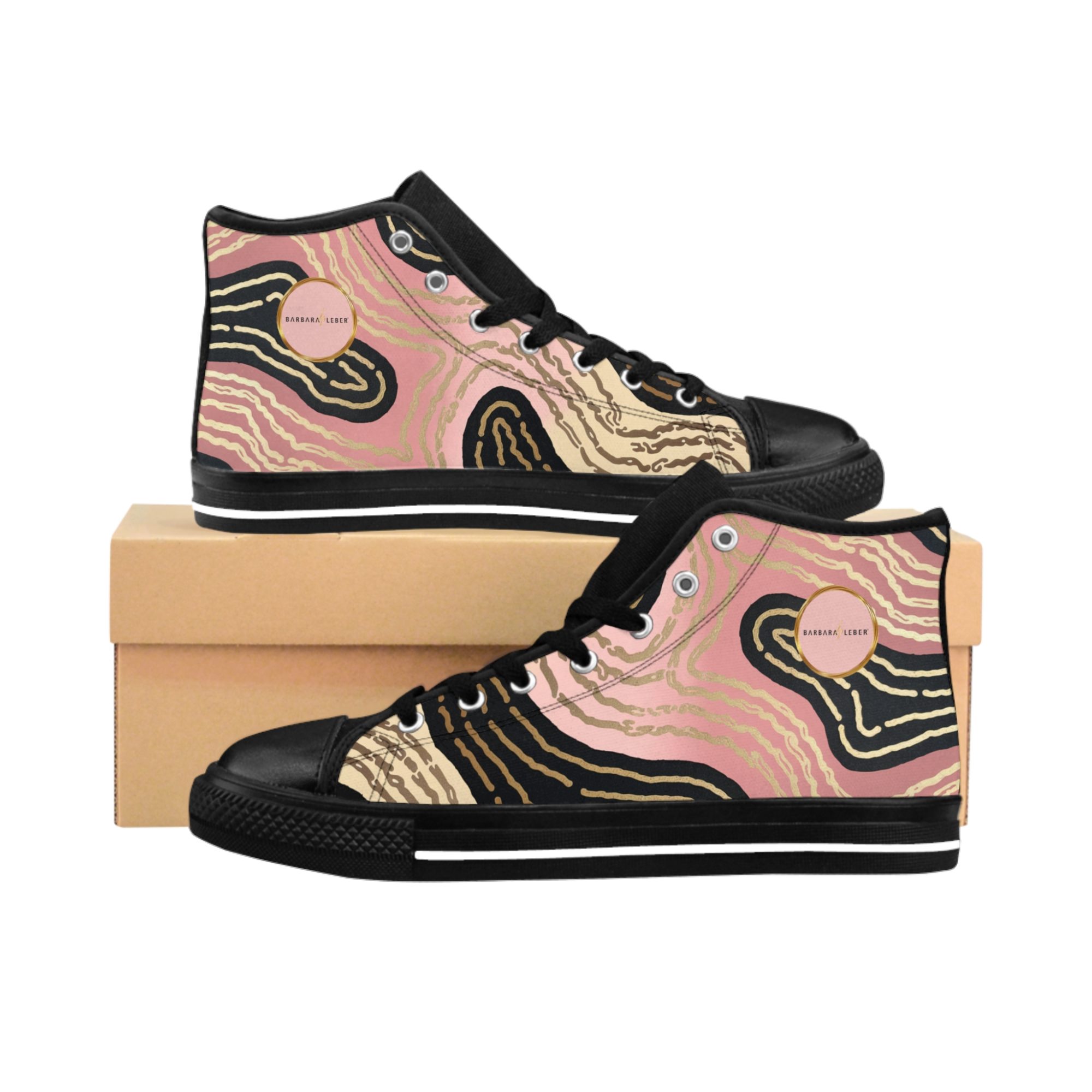 BARBARA LEBER Classic Sneakers with Abstract Design - Trendy Footwear for Every Occasion - Image 3