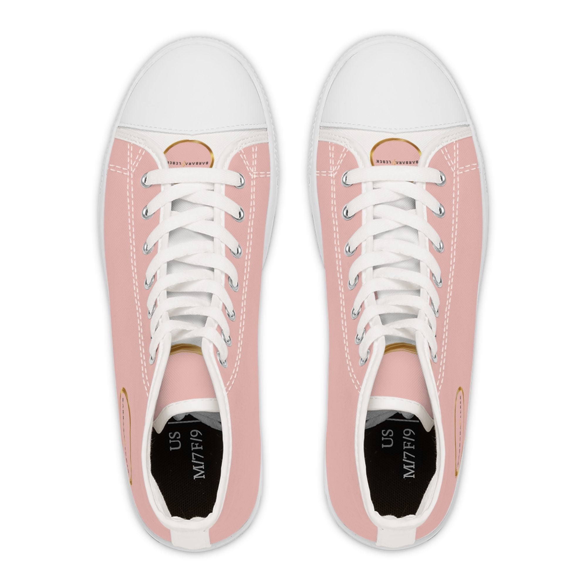 BARBARA LEBER High Top Sneakers - Chic Pink Casual Footwear - Image 2