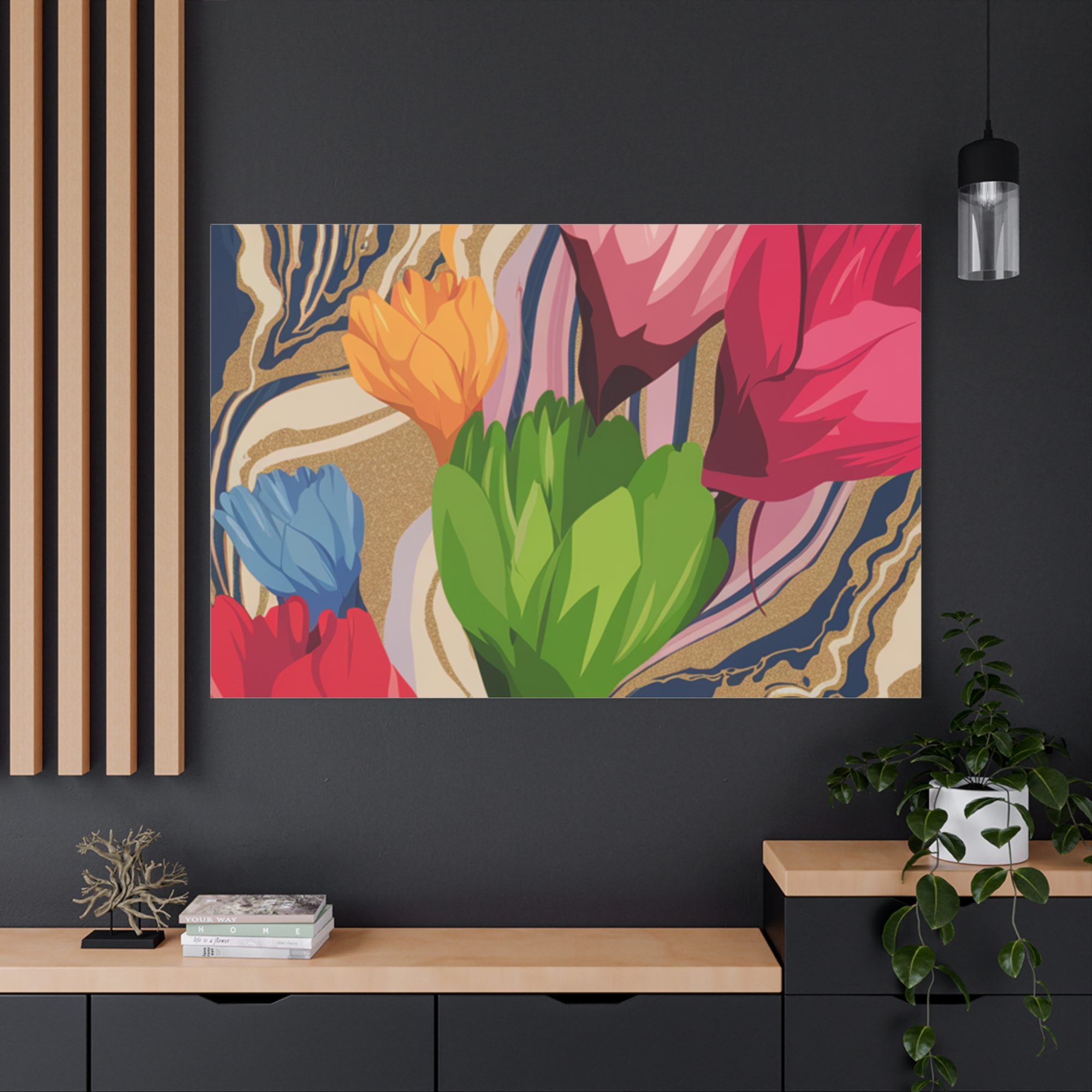 #1012 Modern Abstract Art Canvas Print - Tranquil Decor for Home and Office - Image 16