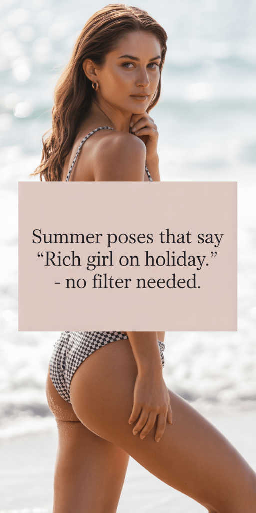 Best Summer Photo Poses. Perfect Summer Photo Poses to Match Your Outfit AestheticBecause your outfit deserves more 