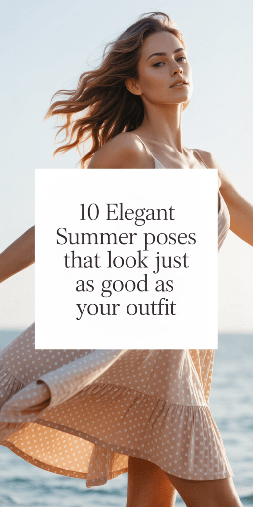 Best Summer Photo Poses. Perfect Summer Photo Poses to Match Your Outfit AestheticBecause your outfit deserves more 