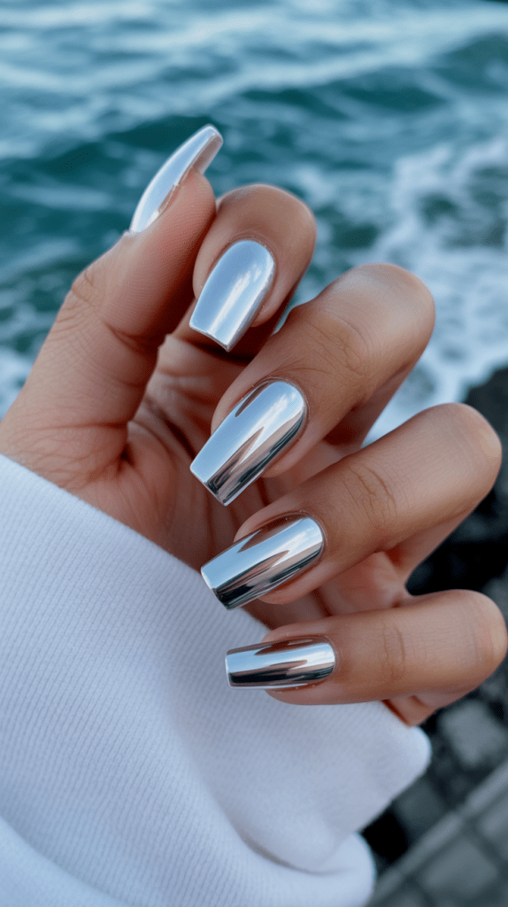 Mirror Shine Nails, Chrome Nails, and Opal Nails