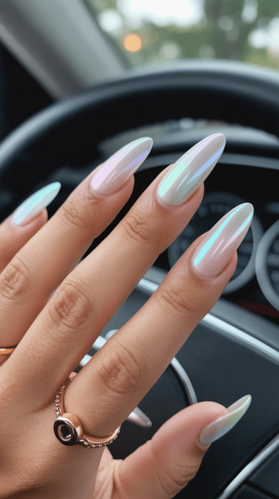 Mirror Shine Nails, Chrome Nails, and Opal Nails
