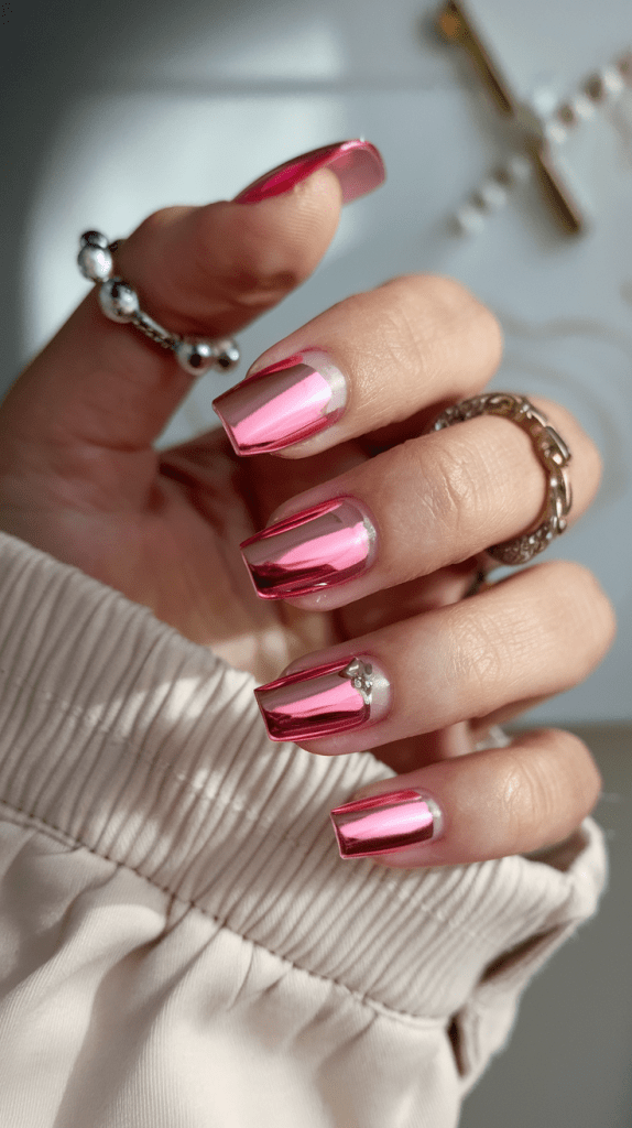 Mirror Shine Nails, Chrome Nails, and Opal Nails