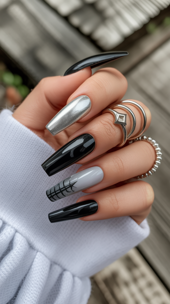 Gothic Coffin Nails. Why Coffin Shape Is Perfect for Gothic NailsThe coffin shape plays a fundamental role in how gothic nails are perceived