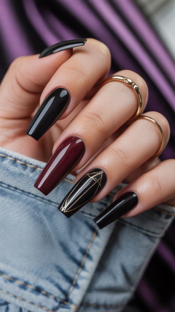 Gothic Coffin Nails. Why Coffin Shape Is Perfect for Gothic NailsThe coffin shape plays a fundamental role in how gothic nails are perceived