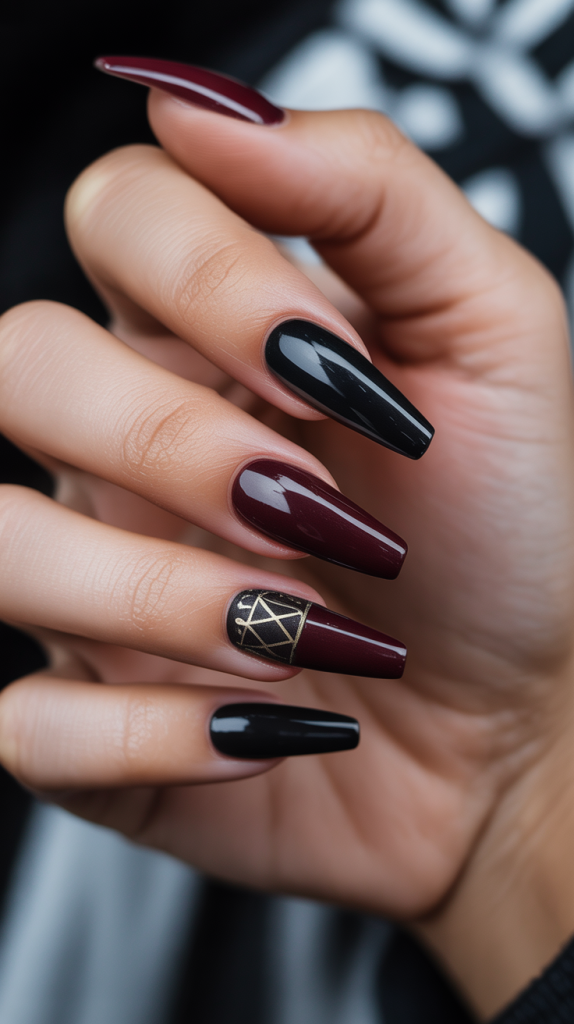 Gothic Coffin Nails. Why Coffin Shape Is Perfect for Gothic NailsThe coffin shape plays a fundamental role in how gothic nails are perceived