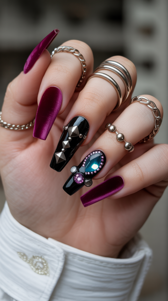 Gothic Coffin Nails. Why Coffin Shape Is Perfect for Gothic NailsThe coffin shape plays a fundamental role in how gothic nails are perceived