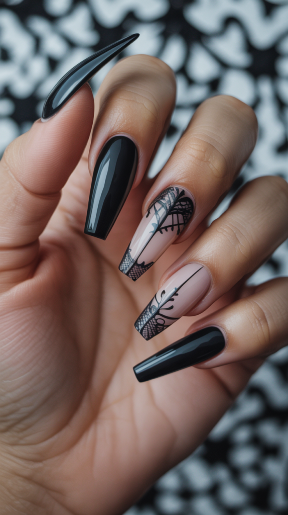 Gothic Coffin Nails. Why Coffin Shape Is Perfect for Gothic NailsThe coffin shape plays a fundamental role in how gothic nails are perceived