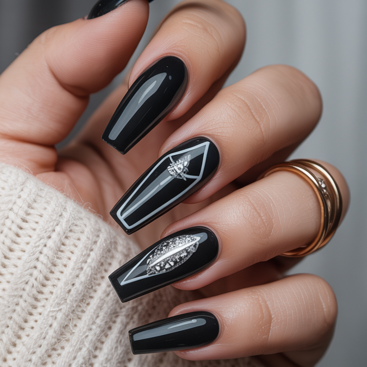 Gothic Coffin Nails