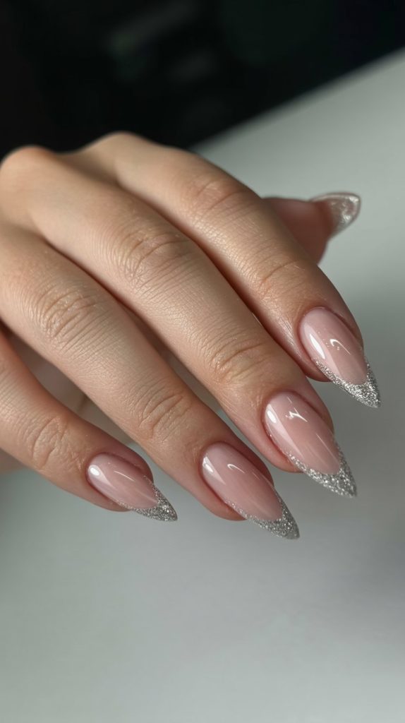 Sparkling Glitter Nails. Effortless Elegance with Luxury Custom Nails