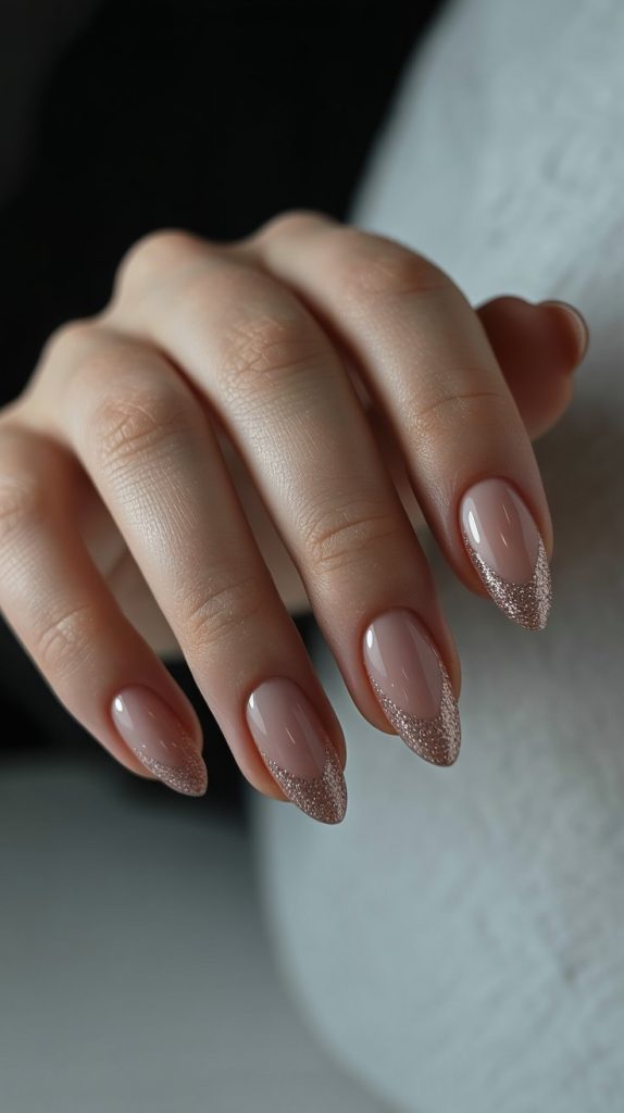 Sparkling Glitter Nails. Effortless Elegance with Luxury Custom Nails