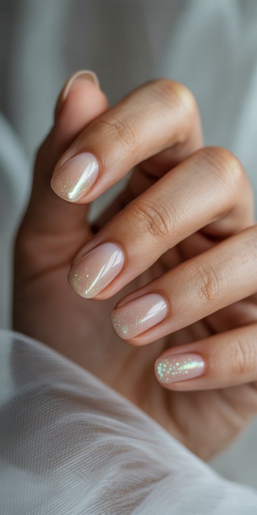 Sparkling Glitter Nails. Effortless Elegance with Luxury Custom Nails