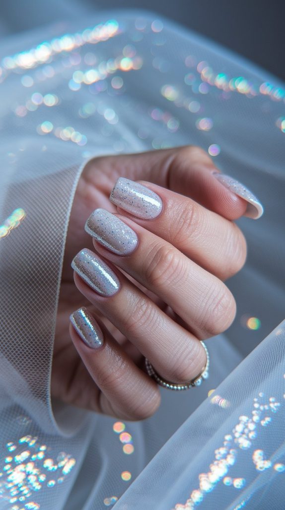 Sparkling Glitter Nails. Effortless Elegance with Luxury Custom Nails