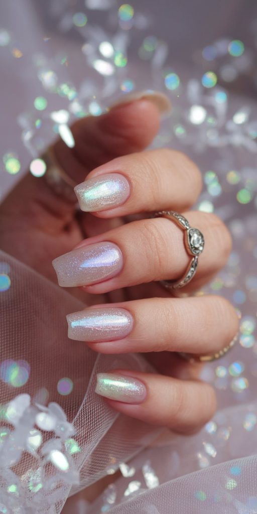 Sparkling Glitter Nails. Effortless Elegance with Luxury Custom Nails