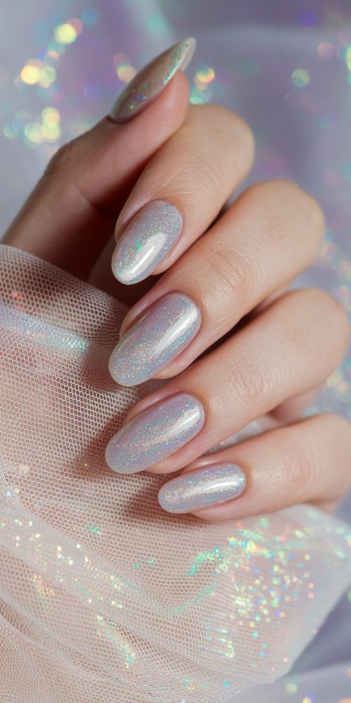 Sparkling Glitter Nails. Effortless Elegance with Luxury Custom Nails