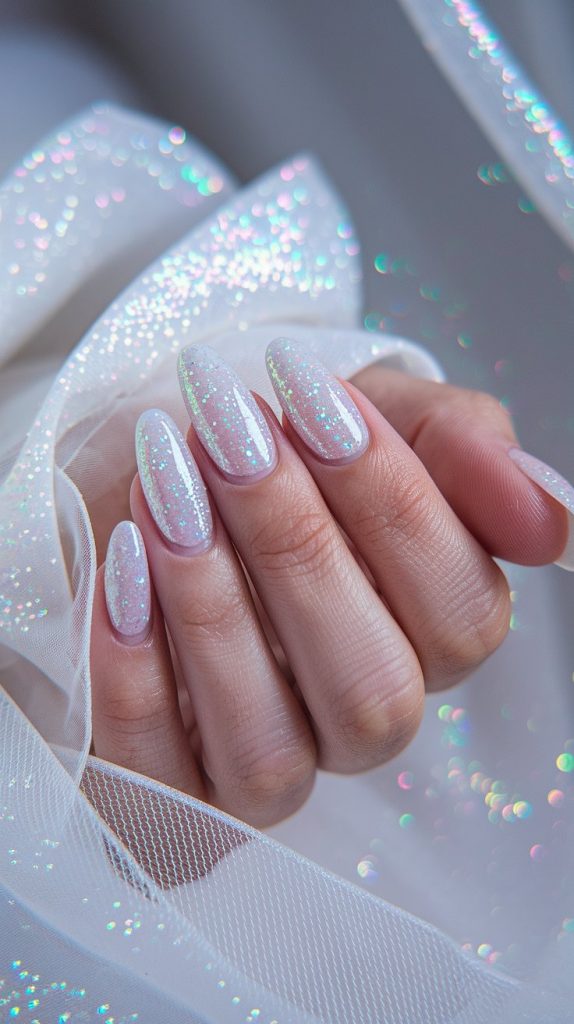 Sparkling Glitter Nails. Effortless Elegance with Luxury Custom Nails