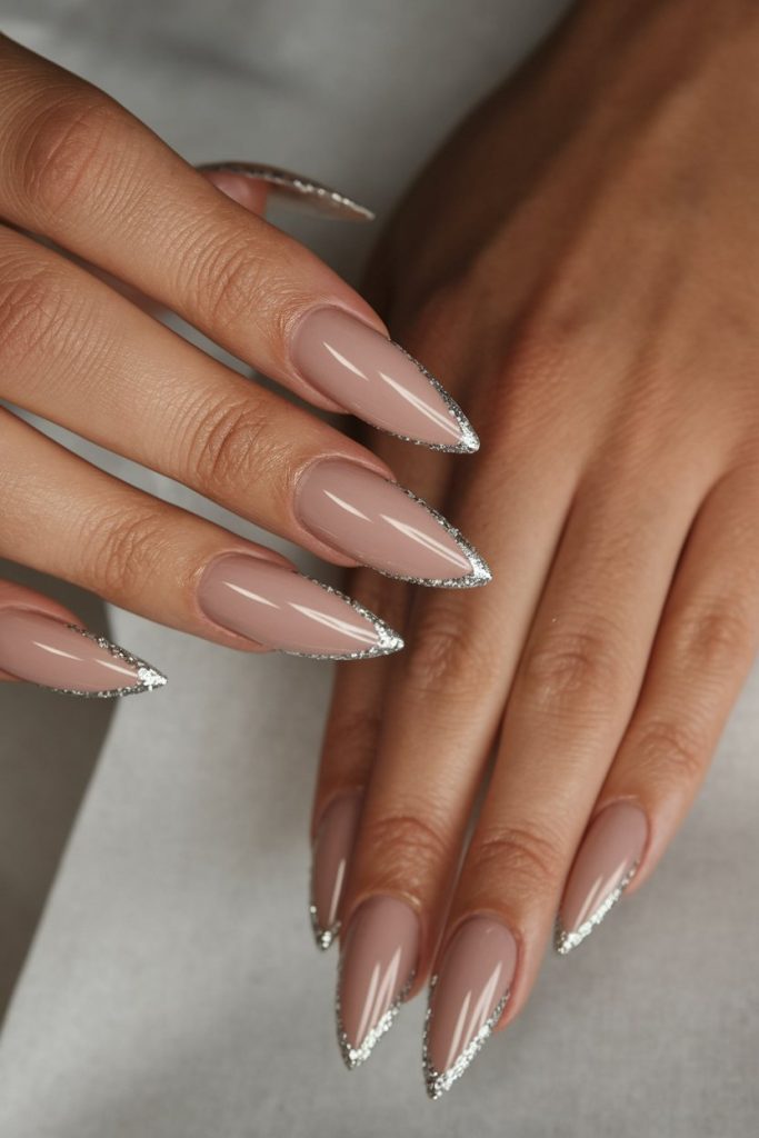 Sparkling Glitter Nails. Effortless Elegance with Luxury Custom Nails