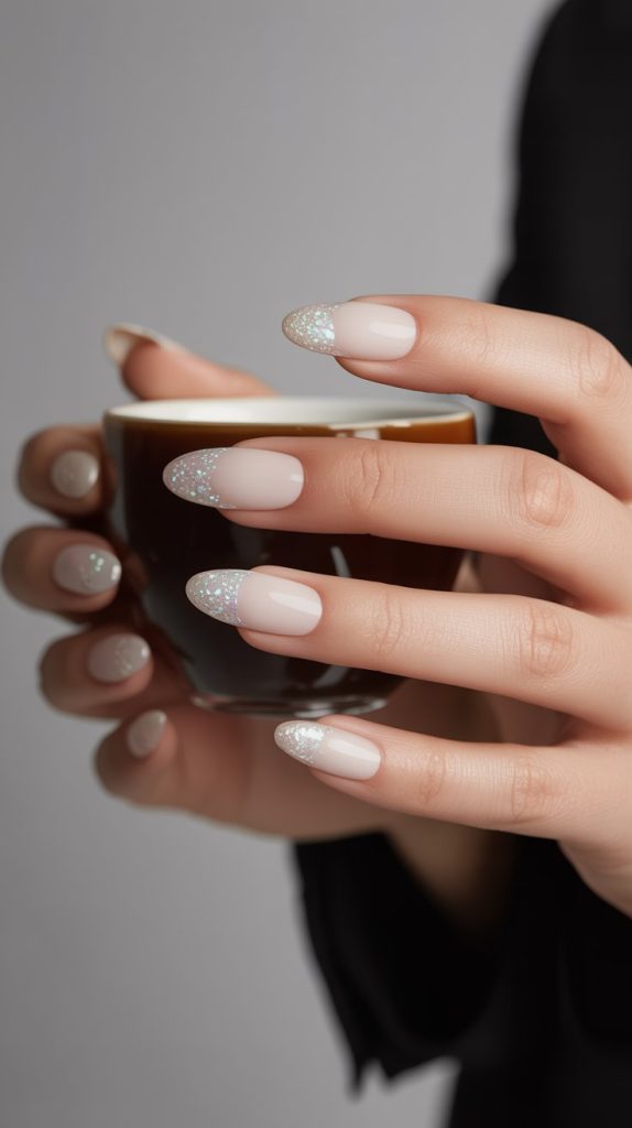 Sparkling Glitter Nails. Effortless Elegance with Luxury Custom Nails