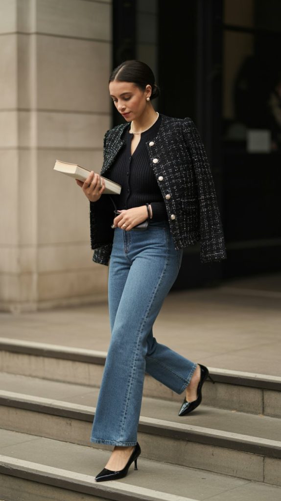 18 Old Money Quiet Luxury Denim Jeans Outfits for the Elegant Modern Woman