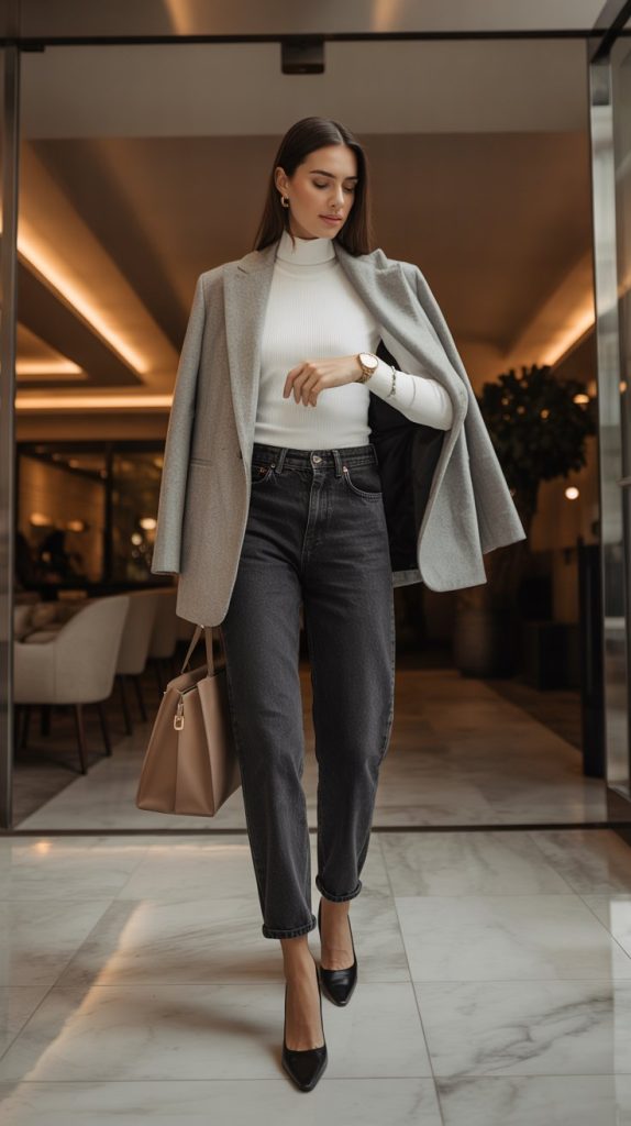 18 Old Money Quiet Luxury Denim Jeans Outfits for the Elegant Modern Woman