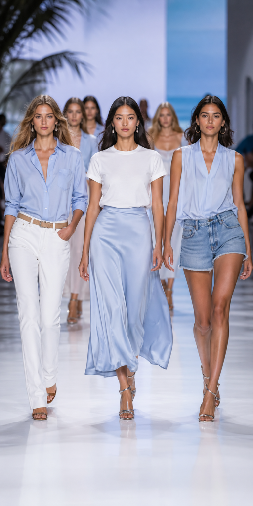 15 Icy Blue Summer Outfits That Look Fresh, Cool and Expensive