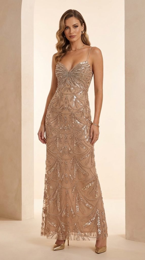 EMBROIDERY EVENING GOWN

Hand-embroidered detail • Butterfly-inspired design • Soft feminine elegance