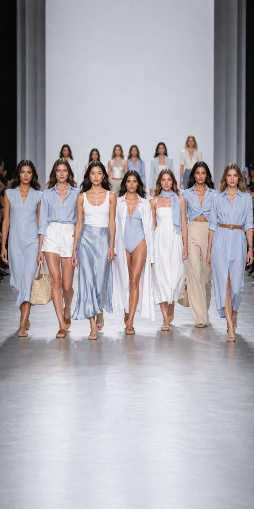 How to Wear Icy Blue This Summer Without Looking Too Sweet