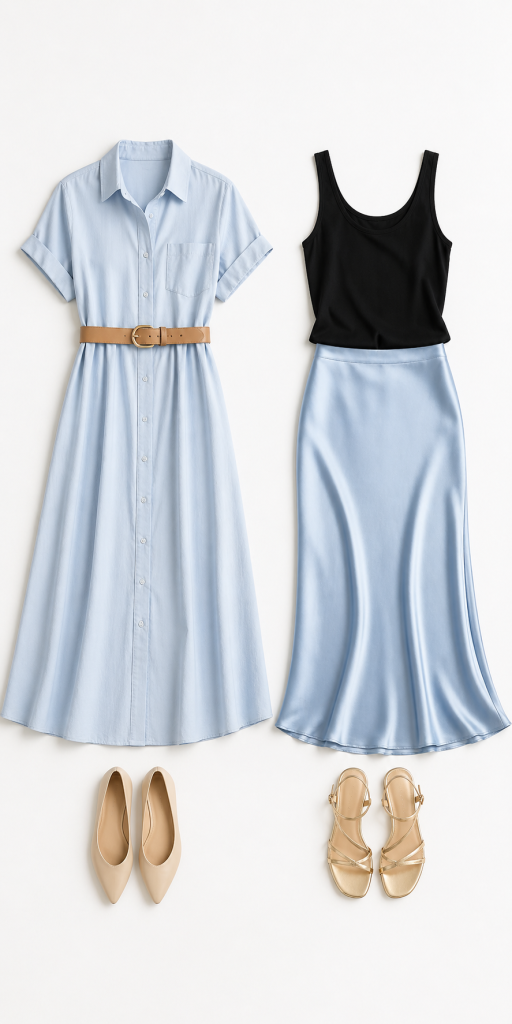 How to Wear Icy Blue This Summer Without Looking Too Sweet