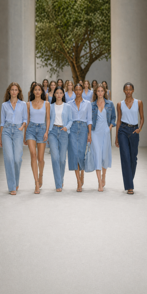 How to Wear Icy Blue This Summer Without Looking Too Sweet